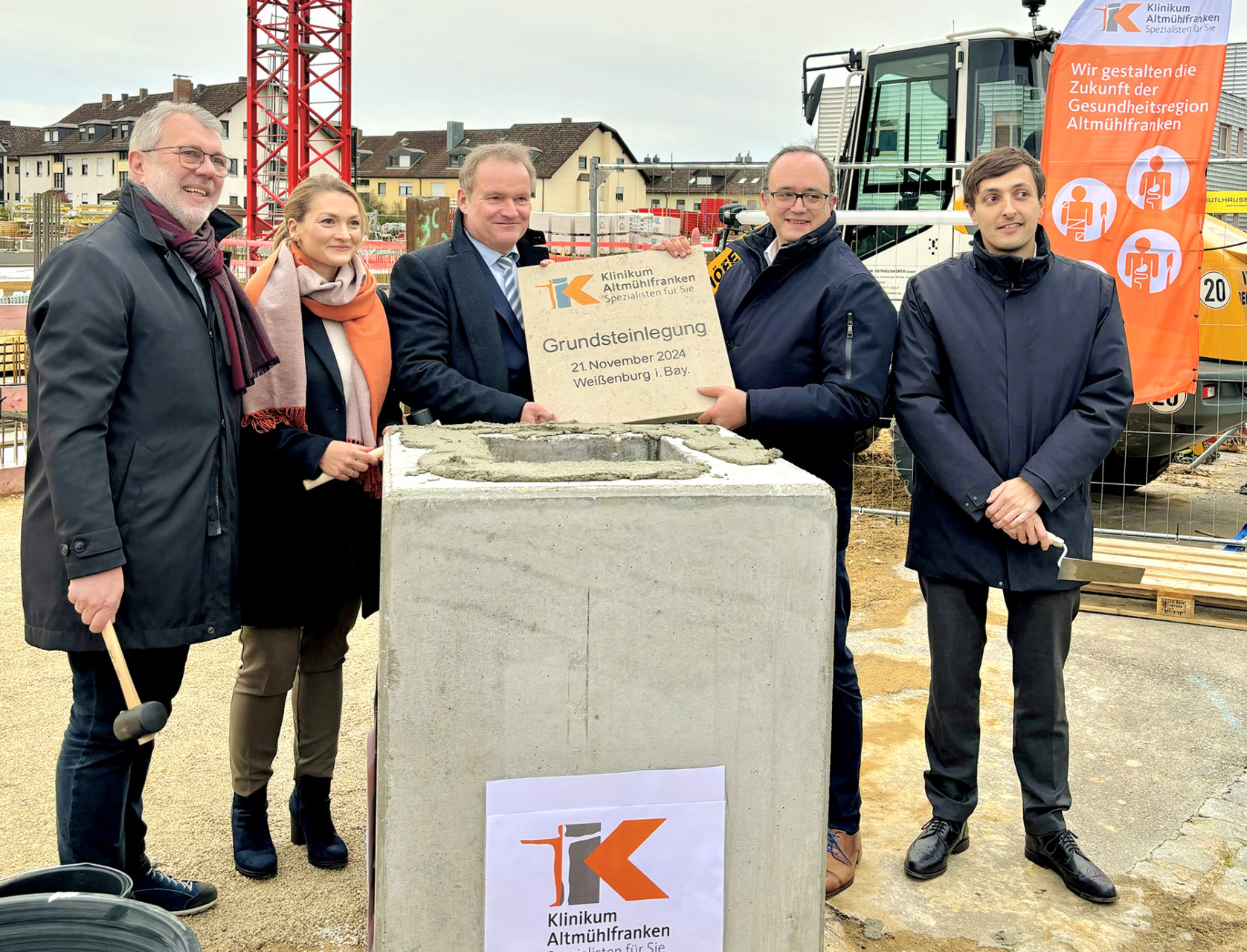 21.11.2024 – Grundsteinlegung Klinikum Altmühlfranken Weißenburg